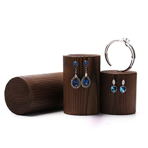 Holibanna Pendientes aretes Pendientes de joyería Expositor de Madera Soporte de Organizador Soporte de Estante s