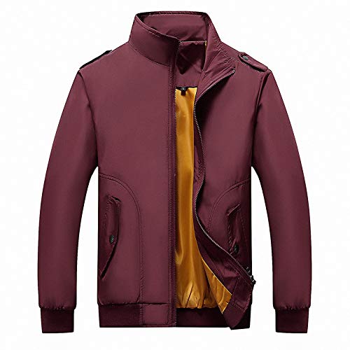 Hombres Chaqueta Moda Color sólido Capa Hombres Impermeable Chaqueta Softshell con Capucha Abrigo al Aire Libre para el Senderismo, Camping, Caza, Pesca