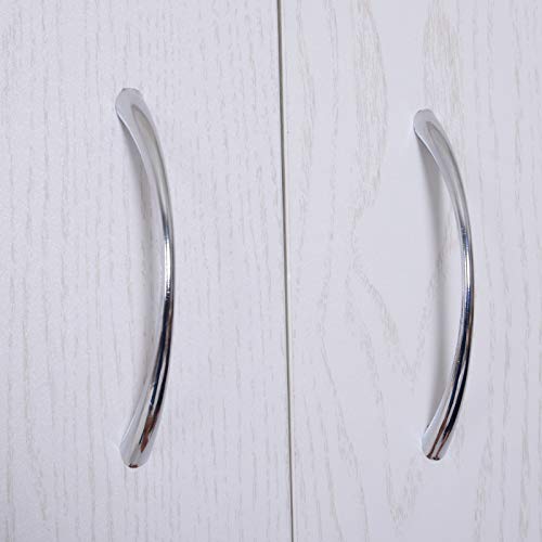 HOMCOM Armario Alacena Buffe Aparador de Cocina Organizador Mueble Auxiliar de Cocina 3 Puertas 1 Cajón y Encimera Abierta para Almacenamiento 71x41x178cm