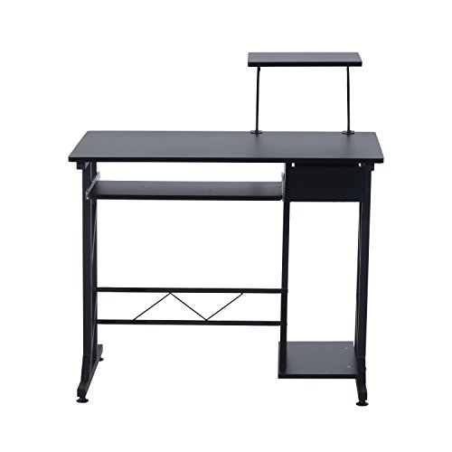 HOMCOM Mesa de Ordenador PC Despacho Escritorio 90x50x95cm Mobiliario Oficina Madera