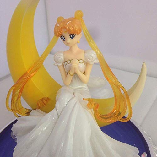 Home Decoration Escena de la Luna de Hielo de Agua Bella Muchacha de la Mano en Caja Estatua Dibujado, Modelo de Personaje Estatua colección de Recuerdos