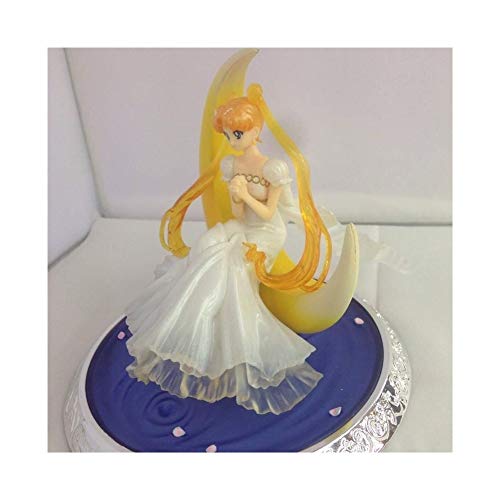 Home Decoration Escena de la Luna de Hielo de Agua Bella Muchacha de la Mano en Caja Estatua Dibujado, Modelo de Personaje Estatua colección de Recuerdos