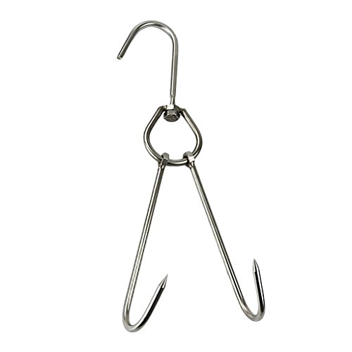 HomeDecTime Gancho de Carne Secado Utensilios de Carnicería Mercado Barbacoa - 0.59x37cm