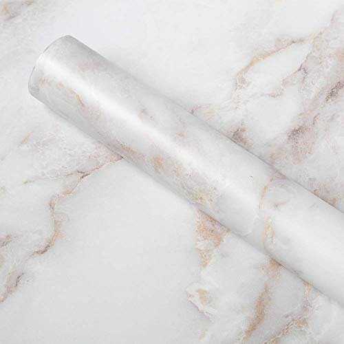 Homein Vinilos para Muebles Marmol, Papel Pintado Autoadhesivo, Vinilos Cocina/Pared/Armario/Baño, Papel Adhesivo Impermeable y a Prueba de Polvo, PVC Rollo 60x200cm