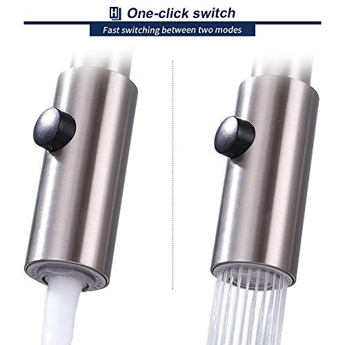 Homelody 360° Giratoro Grifo de Cocina Extraible Grifo de Fregadero Grifo Ducha Monomando Fregadero Grifo de Cuenca