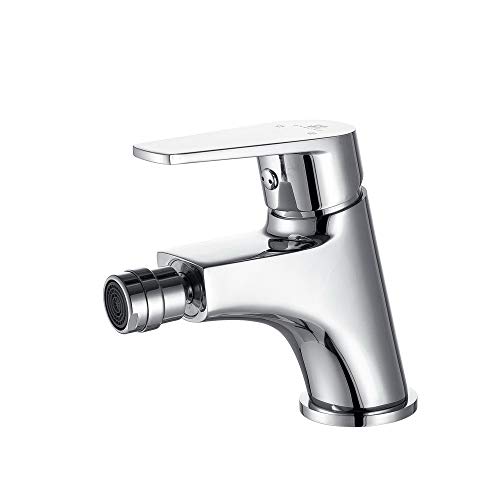 HOMELODY Grifo de Bidé para Mujer Latón Cromado Inoxidable G3/8 Conexción Estándar Fácil de Instalar Resistente al Desgaste Grifo para Bidet de Baño