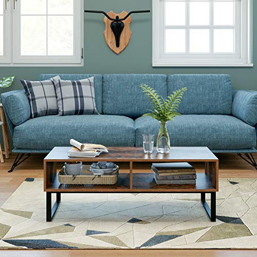 Homfa Mueble TV Salón Mesa para TV Armario Salón Mesa Centro Vintage Industrial 108x40x40cm