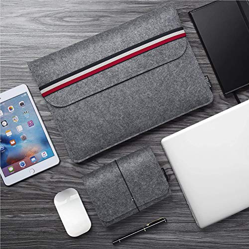 HOMIEE 13-13.3 Pulgadas Funda de Fieltro de Portátil para Macbook, MacBook Pro,MacBook Air, Notebooks, Netbooks, Ultrabooks, Impermeable y Resistente a Golpes