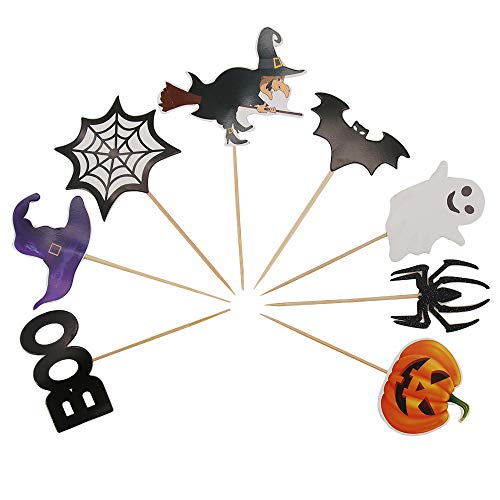 Homo Trends - 48 adornos para magdalenas de Halloween, decoración de tartas de Halloween