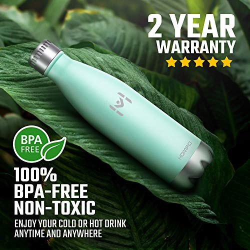 HOMPO Botella de Agua de Acero Inoxidable Botella Termica 750ml, Botella Sin Bpa & Eco Friendly, Mantiene Bebidas frías por 24h y Calientes por 18h, Adecuada para Viaje, Deporte, Bicicleta, Gimnasio