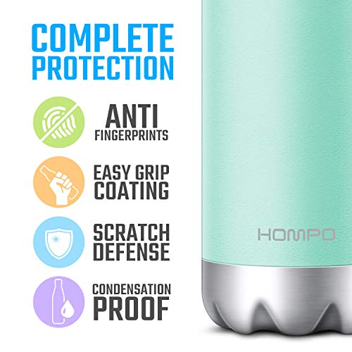 HOMPO Botella de Agua de Acero Inoxidable Botella Termica 750ml, Botella Sin Bpa & Eco Friendly, Mantiene Bebidas frías por 24h y Calientes por 18h, Adecuada para Viaje, Deporte, Bicicleta, Gimnasio
