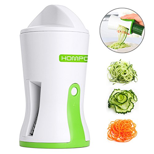 HOMPO - Cortador de verduras en espiral, cortador de pastas y aperitivos, herramientas de cocina