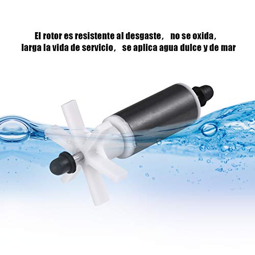 Homvik Bomba de Agua Sumergible para Acuario Estanque Pecera Fuente Circulación de Agua Dulce y Marino con 2 Boquillas 45W 2500L/H 2.5m de Altura