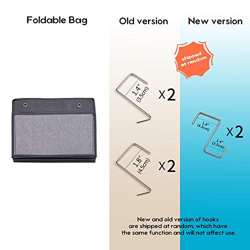 homyfort Estanteria Colgante para Organizar - Colgadores de Puerta con 6 Bolsillos, Estanterías de Tela para Colgar en Las Puertas o en la Pared, para Juguetes, Ropa, Gafas de Sol, Gris, MAGAZINE1