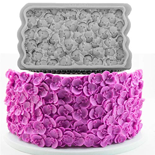 HONGYAN Roseta Y Pequeño Molde De Orquídeas Molde De Silicona Fondant Herramienta De Decoración De Pasteles Gumpaste Chocolate Forms Bakeware