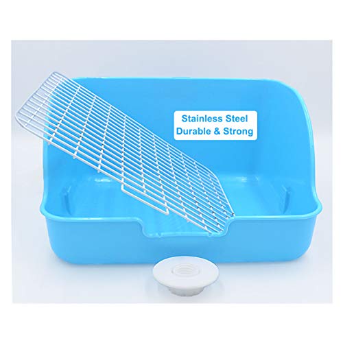 HongYH Pet Small Rat Toilet, Square Potty Entrenador Corner Litter Bedding Box Pet Pan para Small Animal/Rabbit/Conejillo de Indias/galesaur/Huron (Color Aleatorio)