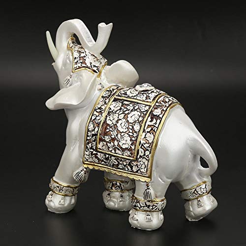 Hongzer Figuras de Elefante con trompa hacia Arriba, Estatua de Adornos de Modelo de Elefante Exquisito Vintage, decoración de hogar de Figuras de Elefante