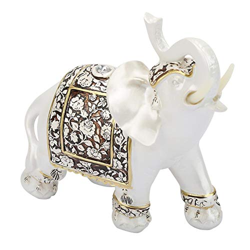 Hongzer Figuras de Elefante con trompa hacia Arriba, Estatua de Adornos de Modelo de Elefante Exquisito Vintage, decoración de hogar de Figuras de Elefante