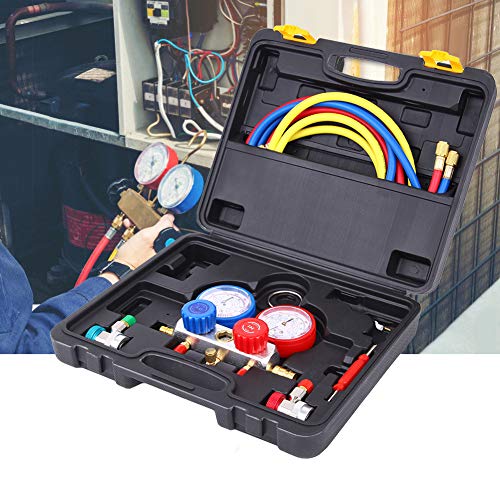 Honhill A/C Kit de refrigeración R134a R22 R410a R404a de AC Colector de Manometro Aire Acondicionado