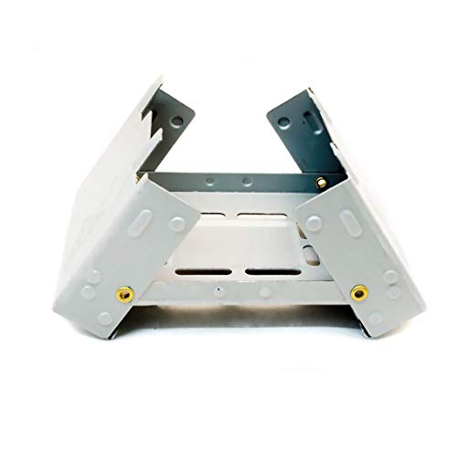 Hornillo compacto de Outdoor SAXX® para combustible fósil seco, plegable, para calentar latas, ollas y sartenes, para acampadas y festivales, tamaño bolsillo