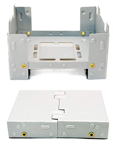 Hornillo compacto de Outdoor SAXX® para combustible fósil seco, plegable, para calentar latas, ollas y sartenes, para acampadas y festivales, tamaño bolsillo