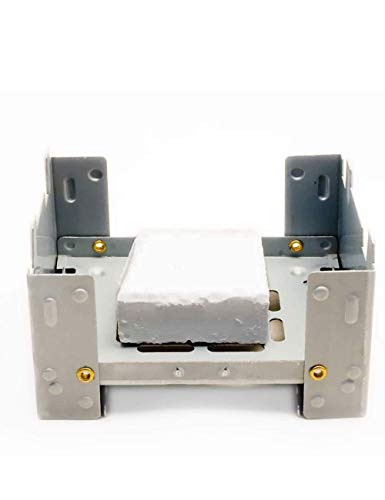 Hornillo compacto de Outdoor SAXX® para combustible fósil seco, plegable, para calentar latas, ollas y sartenes, para acampadas y festivales, tamaño bolsillo