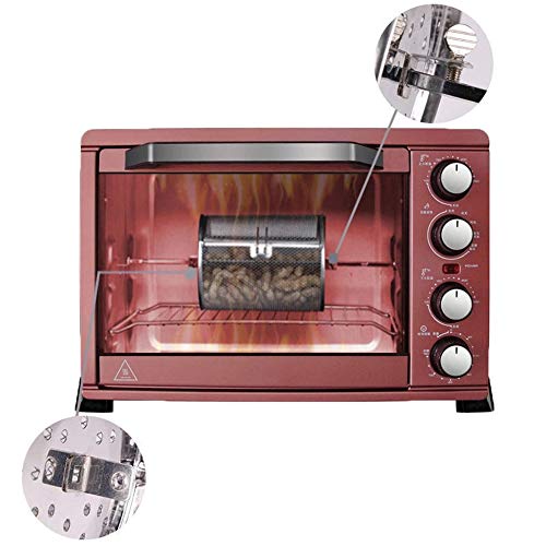 Horno de Jaula a la parrilla Acero Inoxidable 360° Cesta de Asado Giratoria Cocina Herramienta de Cocina Nueces Hornear Bricolaje Té Café Grano Cacahuetes Barbacoa