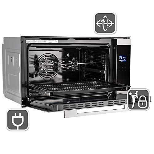 Horno eléctrico integrado Maxi (90 cm, 96 l, 3,4 kW, sistema de parrilla/tostado, TouchSelect, asador giratorio, cajones telescópicos, sistema de limpieza ComfortClean) EB9105ED - KKT KOLBE