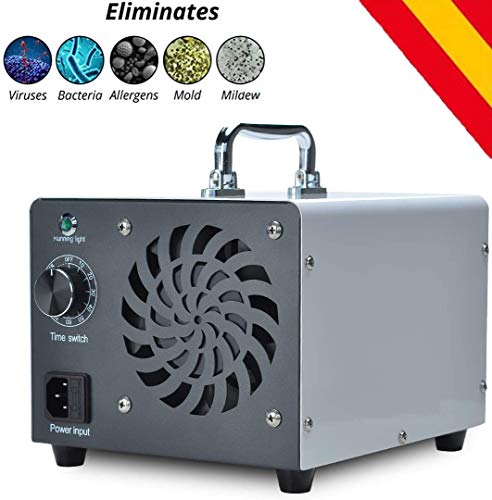 HORO.ES Generador de ozono Comercial, eliminador de olores, purificador de Aire de ozono Industrial, 10.000 MG/h, ionizador para Habitaciones, Humo, Coches y Mascotas - Blanco