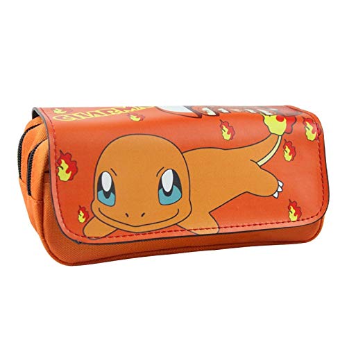 Hot New Pokemon Purse Pen Cases Pouch Lovely Cartoon Anime Pocket Monster Stationery Holder Pencil Purse Leather Cosmetic Bag 20 * 9 * 6.5cm