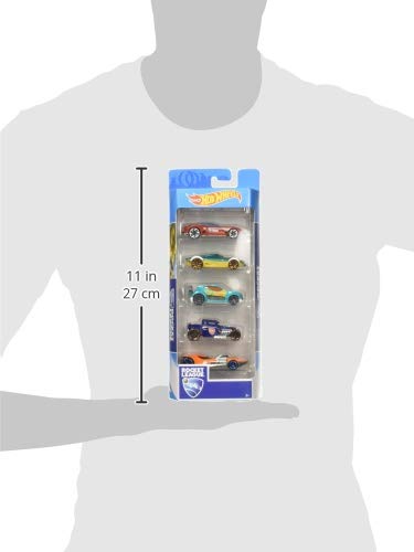 Hot Wheels Pack de 5 vehículos, coches de juguete (modelos surtidos) (Mattel 1806)