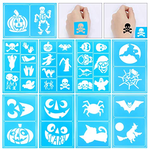 HOWAF 12 Colores Pinturas Faciales y Corporales, Lapices Faciales - Kit de Decoración de Halloween, Cosplay de Maquillaje Navidad y Fiestas - No Tóxico, Adecuado para Embarazadas y Niños