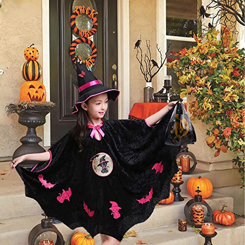 HOWAF 150 Piezas Halloween Bolsas Regalo Cumpleaños para Niños con Asas, Halloween Bolsas para chuches, Bolsas Plástico Regalo Dulces para Frutos Secos, Caramelos, Chocolate