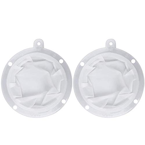 Hpamba Embudo de Cocina Malla Colador Hogar Cocina Leche Filtro de Embudo Cocina Jugo Malla Leche, Embudo de Café Conjunto de Embudo de Malla Embudos Desmontable Filtro 400 Alimentos 2 Piezas, Blanco