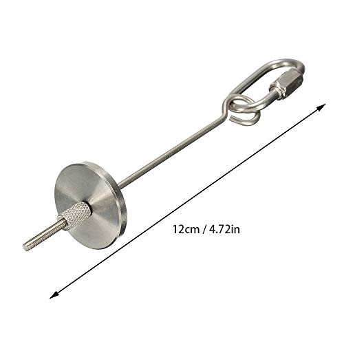 Hpamba Pájaros para Verduras Comedero Herramienta Fruta Loro Verduras Fruta Loro Acero Inoxidable Porta Frutas para Pájaros Brocheta Loros Acero Inoxidable Comedero Pájaros Brocheta (2 Piezas, Plata)