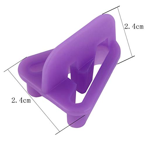 HQdeal 40 Piezas Morado Forma del Número del Alfabeto Cortador de Galletas Bricolaje Mini Fondant Pastel Molde de Decoración Molde de Galletas