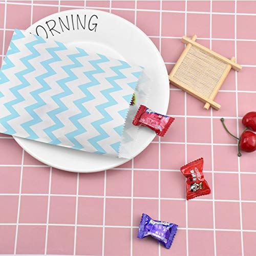 HQdeal bolsas de papel, 125pcs Bolsas Papel Colores, bolsas para chuches, Bolsas de Regalo, Partido Bolsas para cumpleaños, Pequeñas Boda,Recuerdo,Golosinas, Galletas, Nueces, Chocolates