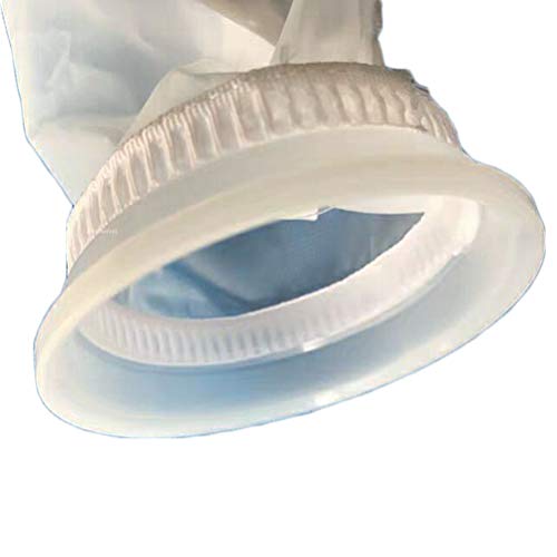 HRTFILTERS Paquete de 5 Calcetines de Malla de Nailon con Filtro de 4 Pulgadas de Anillo, por 15 Pulgadas de Largo, 50/100/200/300 micras, Bolsas de Filtro de Agua líquida