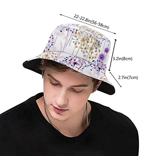 huatongxin Sombreros de Cubo Transpirables con Parte Superior Plana Unisex Chocolate Strawberry Sombrero de Pescador Verano Sombrero de Pescador
