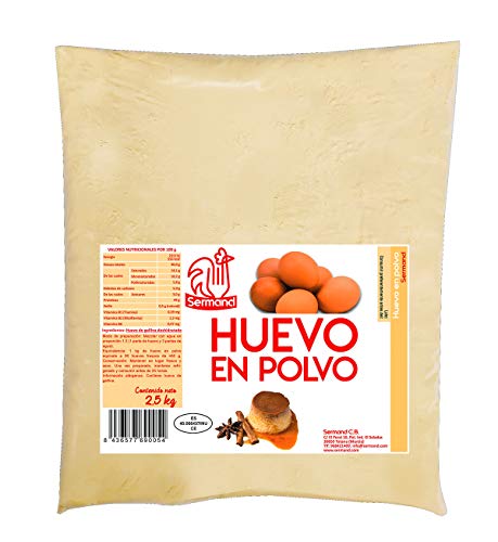 Huevo en polvo. Bolsa de vacío de 2,5 Kg.