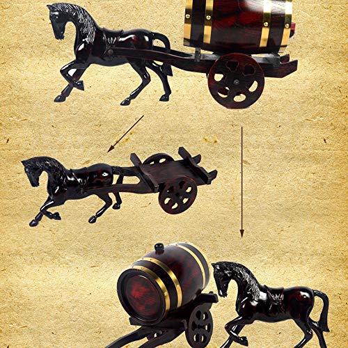 HUIHUI Barril De Vino Barril De Roble Coche De Caballos Barril De Vino Creativo Vino Blanco Vino De Carga Barril De Venta por Cuenta Propia Cerveza 3L5L10L Litro (Size : 5L)