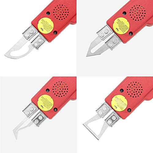HUKOER 4 en 1 Cuchillo Eléctrico Caliente 220V / 100W Herramienta de Corte Espuma de Poliestireno Profesional para Cortar Tela/Caucho/Cuerda/Plástico/Acrílico