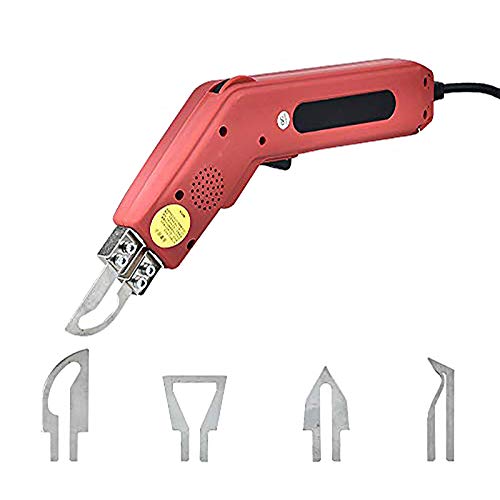 HUKOER 4 en 1 Cuchillo Eléctrico Caliente 220V / 100W Herramienta de Corte Espuma de Poliestireno Profesional para Cortar Tela/Caucho/Cuerda/Plástico/Acrílico