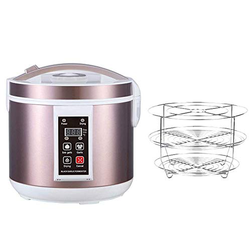 HUKOER 5L Fermentador de ajo Negro Todo-en-uno máquina de fermentación Inteligente ajo pote eléctrico para hogar Olla de ajo Negro automático