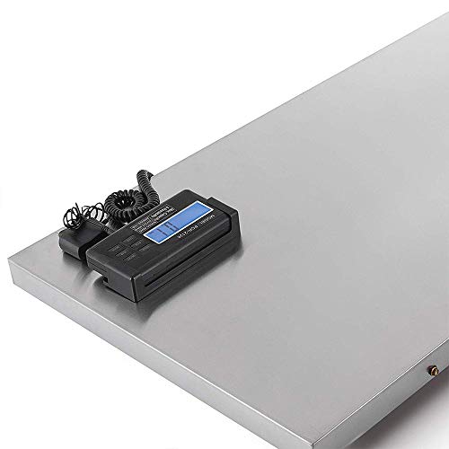 HUKOER Escala digital de alta precisión para mascotas, 200 kg Escala veterinaria 110 x 55 cm Escala de peso de acero inoxidable para ganado grande, postal, transporte, almacén, fábrica