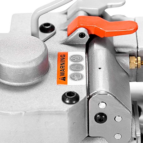 HUKOER Herramienta neumática de flejado, Máquina empacadora de paquetes para PP y PET Máquina flejadora portátil 13-19mm