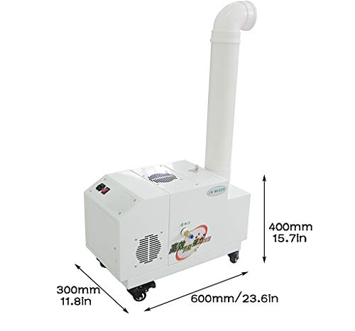 Humidificador Industrial 2kg/h Cantidad de niebla, Atomizador De alta frecuencia Sensor de temperatura y humedad Humidificador Ultrasónico, Adecuado para Fábrica de maquinaria, supermercado y taller