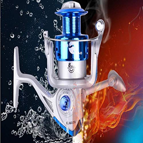 HXF- Pesca Pesca Línea Sea Fish Rueda Tiro Largo por Completo Alrededor del Ancla de la Rueda de Pescado Venta Directa de fábrica Principal del Metal de hilar Precisión (Size : 5000)