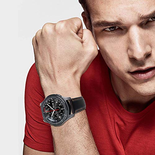 iBazal - Correa clásica para reloj de reemplazo 22 mm para Gear S3 Frontier/Classic, Stylish Coffee