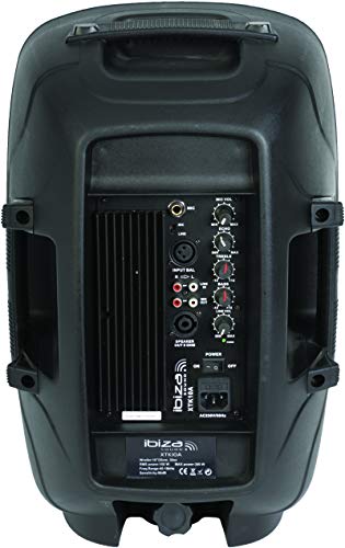 Ibiza XTK10A - Bafles de Sonido con Abs Activo, 10" / 300W, Negro